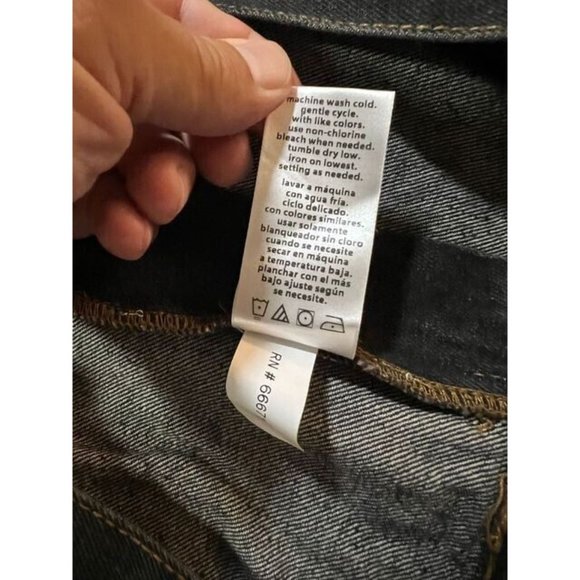 Faded Glory Carpenter Shorts Mens 50 Black Denim Pocketed Belted Button Men NWOT - Picture 4 of 10